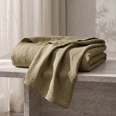 Natural European Linen Flat Sheet