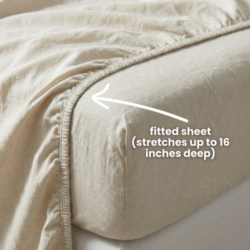 100% French Flax Linen Sheets (OEKO-TEX® Certified)